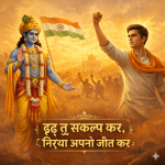 दृढ़ तू संकल्प कर, निश्चय अपनी जीत कर